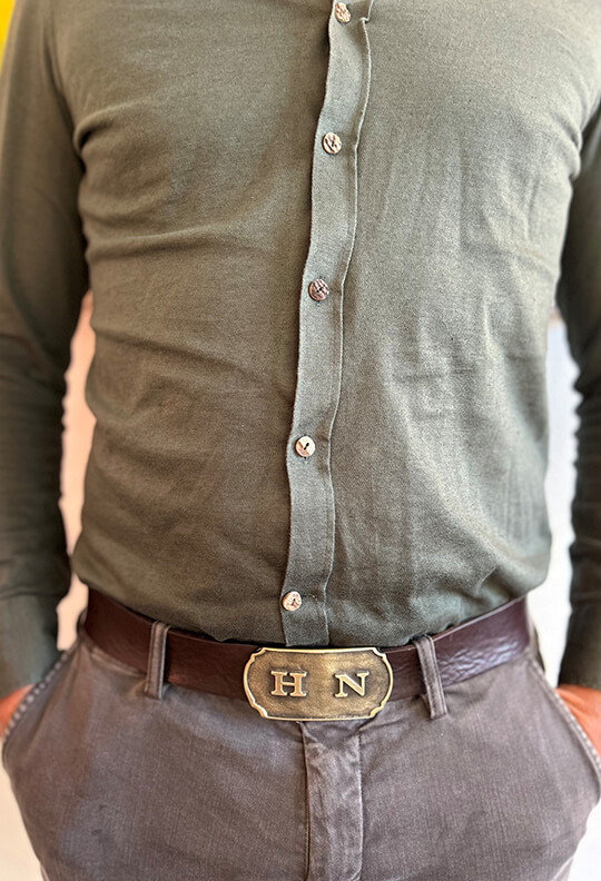 Gürtelschnalle Monogramm