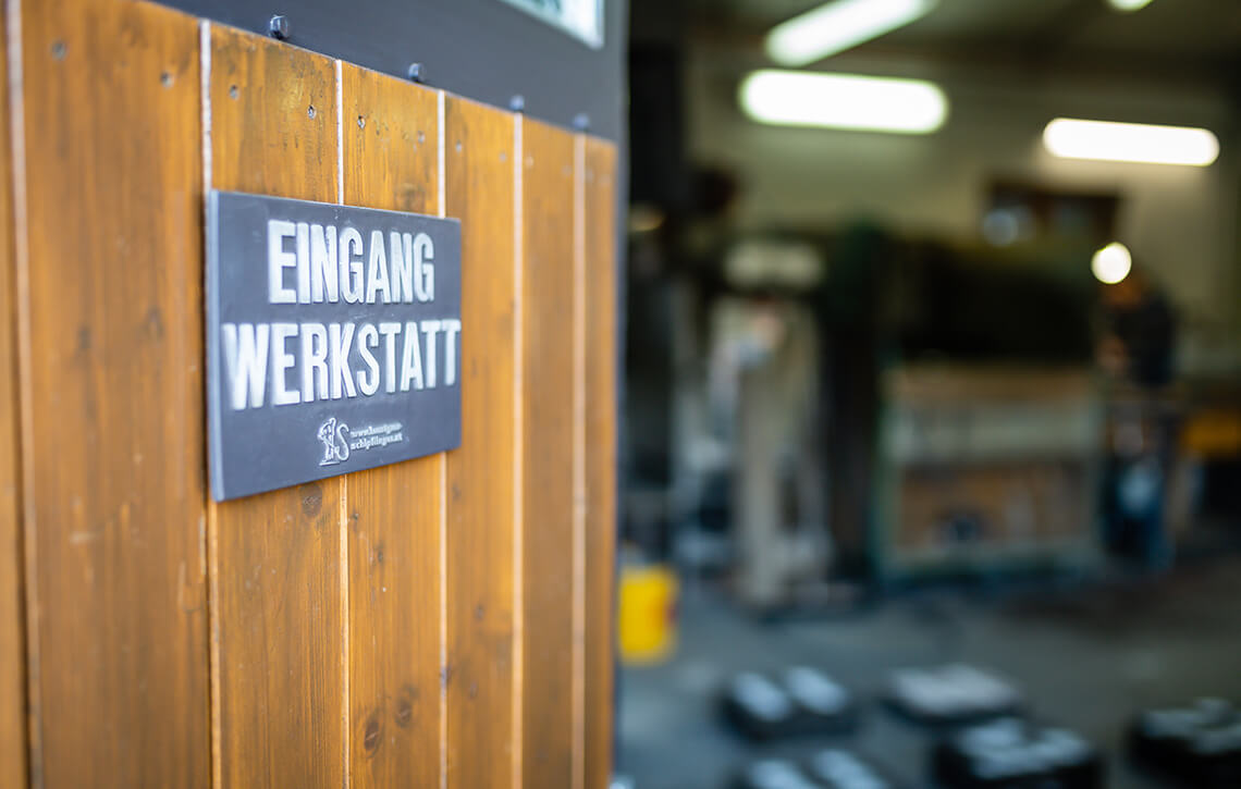 Eingang zur Werkstatt
